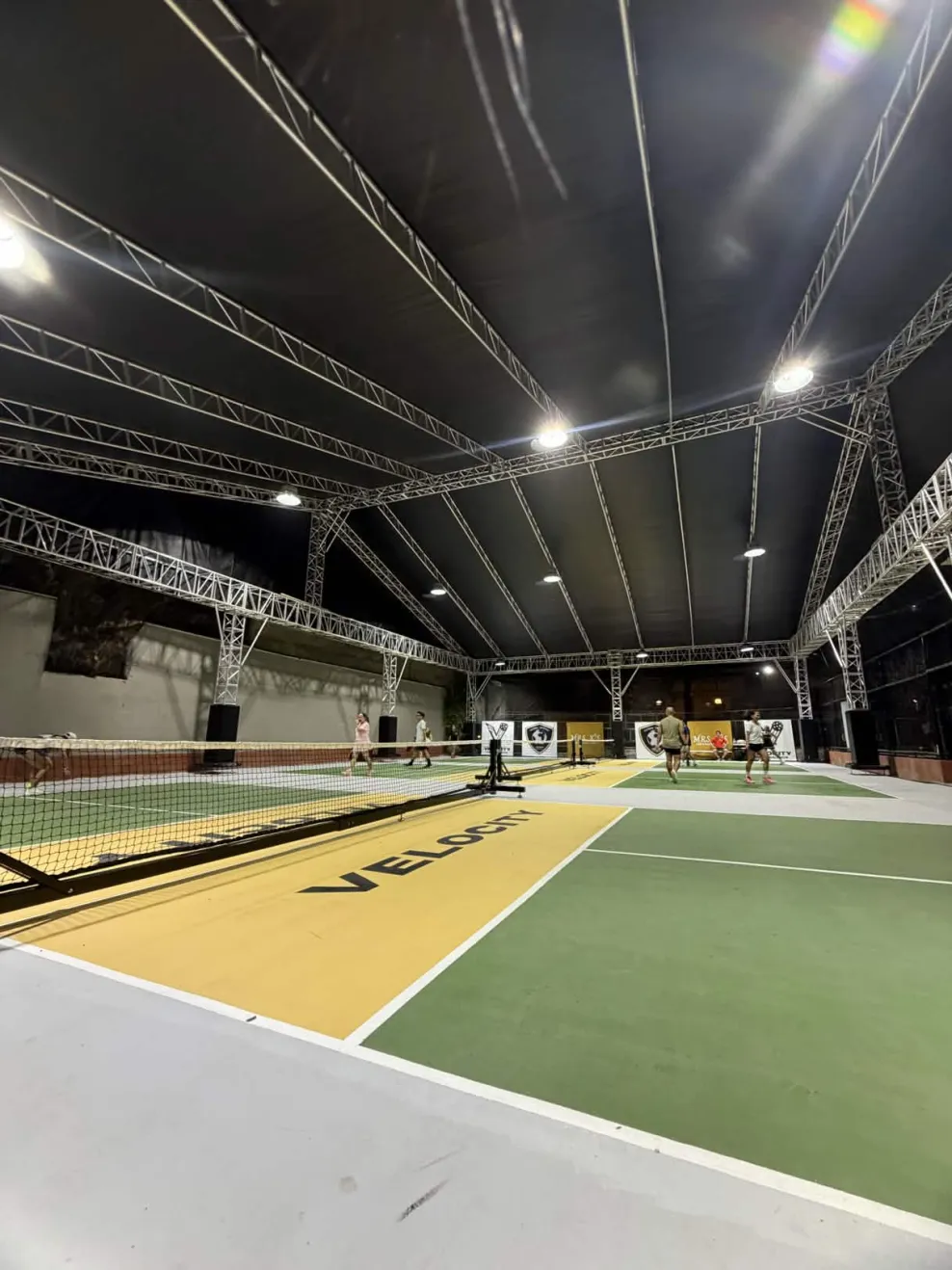 Velocity Pickleball Hub — covered multi-court facility